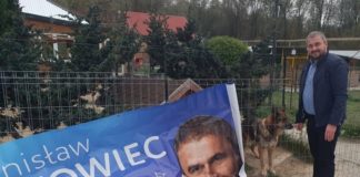 Bannery wyborcze Stanisława Bukowca trafiły do schroniska dla zwierząt