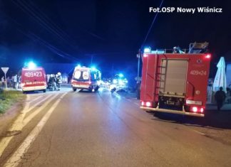 Groźny wypadek w Pogwizdowie. Dwie osoby ranne