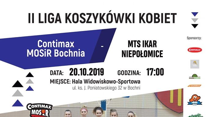 2. liga koszykówki. W niedzielę mecz z Niepołomicami