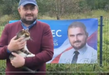 Kandydat zapowiada oddanie banerów wyborczych do schroniska dla zwierząt