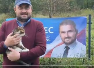 Kandydat zapowiada oddanie banerów wyborczych do schroniska dla zwierząt