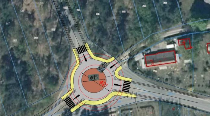 Jodłówka-Jasień. Projekt nowego ronda na granicy powiatów bocheńskiego i brzeskiego