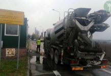 Dębno. Betoniarka za ciężka o 5 ton