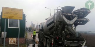Dębno. Betoniarka za ciężka o 5 ton