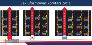 Od dziś tworzenie korytarzy życia i jazda na suwak obowiązkowe!