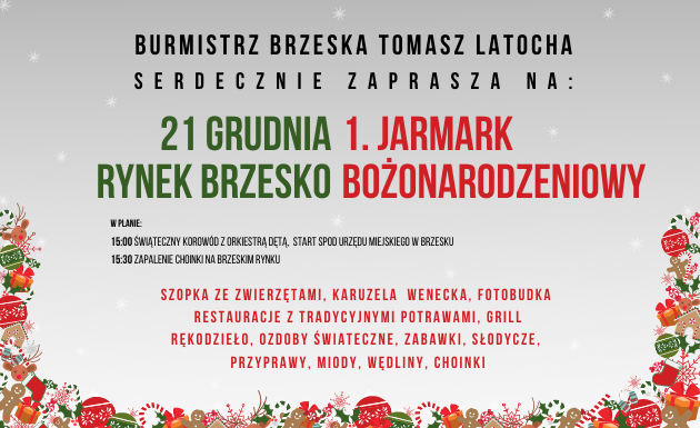 W sobotę 1. Jarmark Bożonarodzeniowy w Brzesku