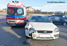 Wypadek w Wiśniczu. Ranna 35-latka zabrana przez śmigłowiec LPR