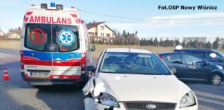 Wypadek w Wiśniczu. Ranna 35-latka zabrana przez śmigłowiec LPR