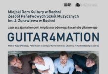 Szkoła muzyczna. W piątek koncert kwartetu Guitar4mation