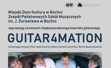 Szkoła muzyczna. W piątek koncert kwartetu Guitar4mation