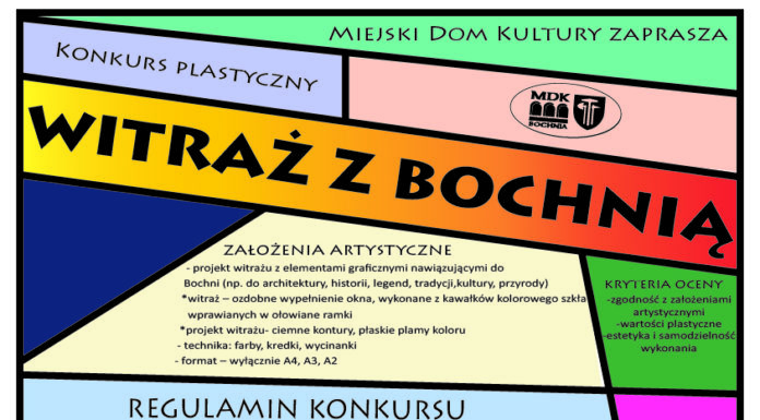Konkurs MDK z okazji imienin Króla: Witraż z Bochnią