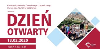 W czwartek Dzień Otwarty w CKZiU w Łapanowie