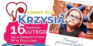 „Gramy dla Krzysia”. W niedzielę charytatywna impreza w Żegocinie