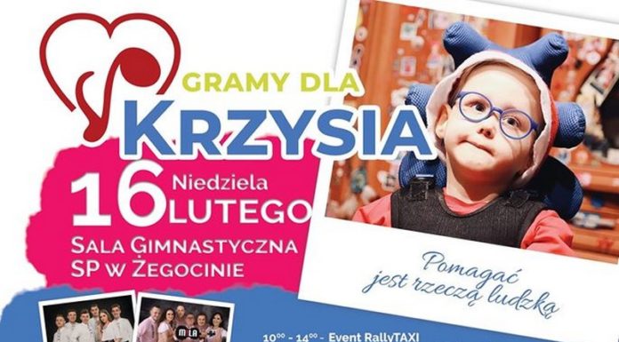„Gramy dla Krzysia”. W niedzielę charytatywna impreza w Żegocinie