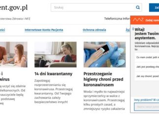 NFZ: na portalu pacjent.gov.pl dostępny czatbot ws. koronawirusa