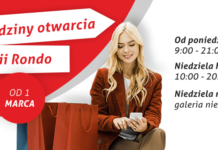 Galeria RONDO. Nowe godziny otwarcia