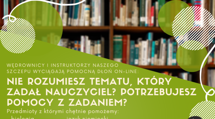 Bochnia. Harcerze oferują pomoc w nauce i korepetycje on-line