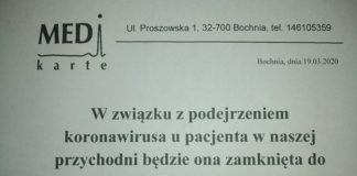 Zamknięto poradnię dla dorosłych w przychodni Medikarte. U pacjenta podejrzewano koronawirusa