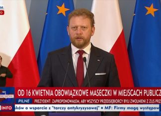 Będzie obowiązek zasłaniania ust i nosa. Inne obostrzenia przedłużono o dwa tygodnie
