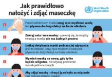 Zakrywanie ust i nosa obowiązkowe; warto nauczyć się, jak prawidłowo to robić