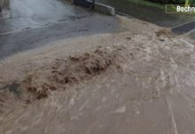 Gwałtowna ulewa w Łapczycy – WIDEO