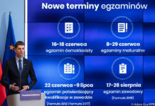 Szkoły zamknięte do 24 maja. Matura rozpocznie się 8 czerwca