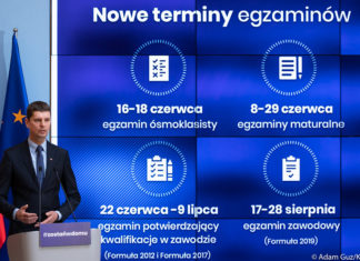 Szkoły zamknięte do 24 maja. Matura rozpocznie się 8 czerwca