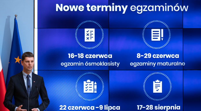 Szkoły zamknięte do 24 maja. Matura rozpocznie się 8 czerwca