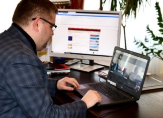 Wideokonferencja z władzami partnerskiego powiatu w Niemczech