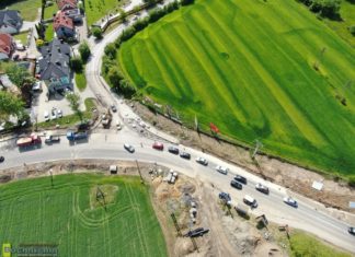 Remont na ul. Wiśnickiej. Mocno zawężony skręt w ul. Strzelecką – ZDJĘCIA