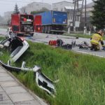Poranny wypadek w Nowym Brzesku. 1 osoba poszkodowana