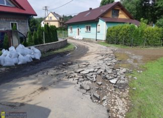 Po powodzi Gmina Łapanów szacuje straty na 17 mln zł