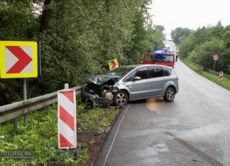 Wypadek na ul. Wiśnickiej. 1 osoba poszkodowana – ZDJĘCIA