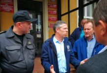 Wojewoda w Łapanowie. „Miejmy nadzieję, że niebawem sytuacja zacznie się uspokajać”