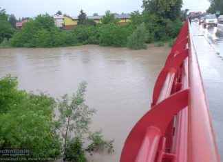 Raba w Proszówkach przekroczyła stan alarmowy – WYKRES