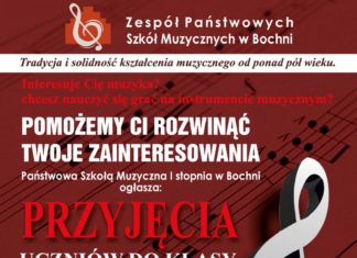Bochnia. Szkoła muzyczna ogłosiła nabór uczniów. Dziś ostatni dzień zgłoszeń