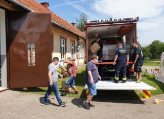 Partnerski Powiat Saarlouis pomógł powodzianom z Gminy Łapanów – ZDJĘCIA