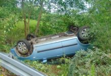 19-latka wracała w nocy samochodem z imprezy, dachowała, po czym… zostawiła pojazd