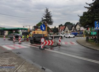 Bochnia. Przy komendzie straży pożarnej zmieniają ruch na okrężny