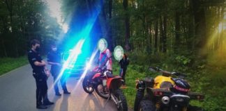 Nielegalny cross w Puszczy Niepołomickiej