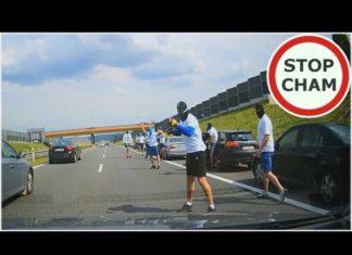 Nowe WIDEO z ustawki chuliganów na A4