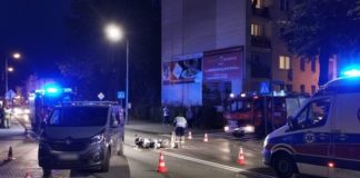 Bochnia. Zderzenie samochodu ze skuterem na ul. Kazimierza Wielkiego