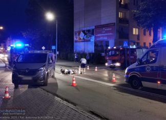 Bochnia. Zderzenie samochodu ze skuterem na ul. Kazimierza Wielkiego