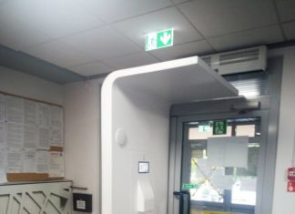 W brzeskim szpitalu temperaturę ciała mierzy specjalna bramka