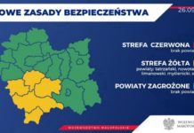 Koronawirus. Strefa żółta na południe od powiatu bocheńskiego