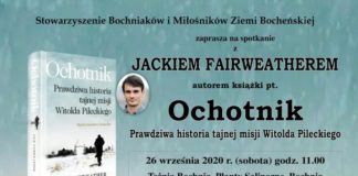 W sobotę spotkanie z autorem książki o Witoldzie Pileckim