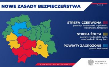 Koronawirus. Czerwona strefa za południową granicą powiatu bocheńskiego