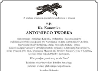 Kondolencje od posła Stanisława Bukowca