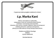 Kondolencje od posła Stanisława Bukowca