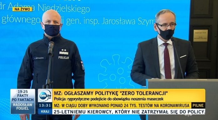 Ministerstwo Zdrowia: „Zero tolerancji”. Będą surowe kary za brak maseczek